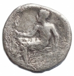 reverse: Mondo Greco - Calabria. Tarentum. ca 460-443 a.C. Nomos. Ag. 