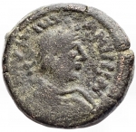 obverse: Bizantini - Giustiniano I 527-565 d.C. Decanummo. Ae. Nicomedia. Peso gr. 3,97. Diametro mm. 17,1. BB/BB++.
 
 
