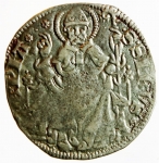 obverse: Zecche Italiane. Pavia. Galeazzo II Visconti. 1359-1378. Grosso da un soldo e mezzo. Ag. Cast.1. BB. R.