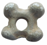obverse: Celti - II-I sec. a.C. Moneta ad anello con quattro globetti. AE. Peso gr. 20,12. Diametro mm. 24,78 x 25,44. qSPL. Intonsa. 
