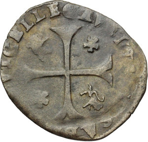 reverse: Avignone. Clemente VIII (1592-1605). Dozzina 1593.   R/ SIL. SABELLVS. VICE LEG. AVEN. 1593. M. 107. MI. g. 2.19  mm. 23.00    qBB/BB.