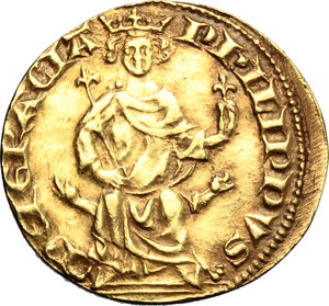 reverse: France. Philip IV le Bel (1285-1314).  Denier d or, contemporary restrike.    AU. g. 3.48  mm. 21.00    VF.