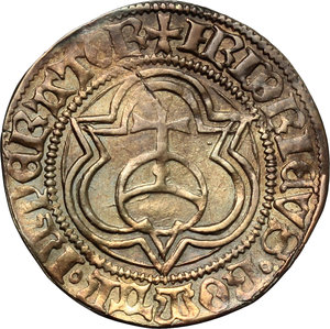 obverse: Germany, Nordlingen. Friedrich III (1452-1493).  Gulden.   Fr. 1794. AU. g. 3.08  mm. 23.00    Good VF.