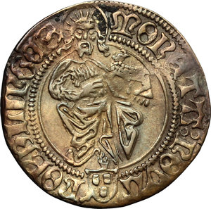 reverse: Germany, Nordlingen. Friedrich III (1452-1493).  Gulden.   Fr. 1794. AU. g. 3.08  mm. 23.00    Good VF.