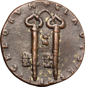 reverse: Alessandro II (1061-1073), Anselmo da Baggio. Medaglia di restituzione.     AE.   mm. 39.00    Bel BB.