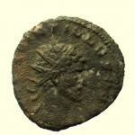 obverse: Impero Romano Quintillo. 270 d.C. Antoniniano : D/ Testa verso destra. R/ DIANA LUCIFERA. Ric 49. Peso 2,1 gr. Diametro 19 mm. BB