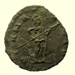reverse: Impero Romano Quintillo. 270 d.C. Antoniniano : D/ Testa verso destra. R/ DIANA LUCIFERA. Ric 49. Peso 2,1 gr. Diametro 19 mm. BB