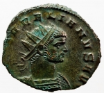 obverse: Impero Romano. Aureliano. 270-275 d.C. Antoniniano. D/ IMP AVRELIANVS AVG Busto radiato di Aureliano verso destra. R/ RESTITVTOR ORBIS Aureliano è incoronato da una vittoria. Peso 3,52 gr. Diametro 22,00 mm. qSPL.