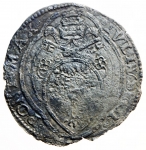 obverse: Zecche Italiane. Roma. Giulio II. 1503-1513. Giulio. AG. M.27. Bel BB. Patina Nera. R.
