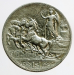 reverse: Casa Savoia. Vittorio Emanuele III. 1 Lira 1917. MB