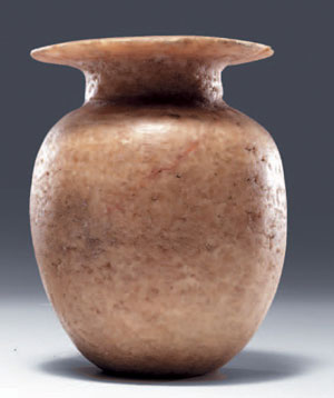 obverse: Vaso in alabastro
Materia e tecnica: alabastro scolpito e le
