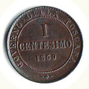 reverse: VITTORIO EMANUELE II Centesimo 1859