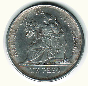 reverse: GUATEMALA - Peso 1894