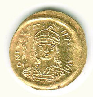 obverse: GRECIA - Costantinopoli - Giustino (575-578) - Solido