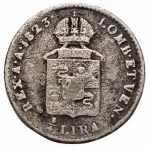 obverse: Zecche Italiane - Milano. Francesco I. 1815-1835. 1/4 di lira austriaca 1823. Ag. MB.