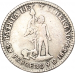 obverse: Monete Estere. Bolivia. Medal 1839: Regeneration de Bolivia. AG. Diametro mm. 20.50. BB. R. **