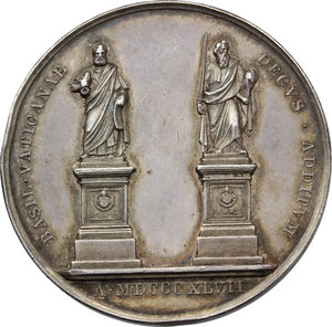reverse: Pio IX  (1846-1878), Giovanni Mastai Ferretti.. Medaglia annuale, A. II