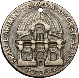 reverse: Rimini.  Sigismondo Pandolfo Malatesta (1432-1468). Medaglia 1450