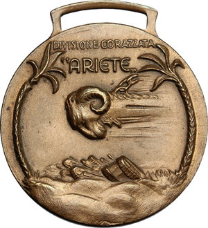 obverse: Divisione Corazzata Ariete. Medaglia 1941 RICONQUISTA DELLA CIRENAICA