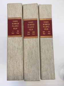 obverse: MUNZHANDLUNG HEINRICH PILARTZ. Cataloghi delle aste degli anni 1962-1968 in tre cofanetti in tela