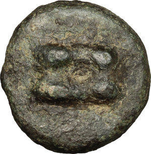 reverse: Roma/Roma series.. AE Cast Uncia, circa 269-266 BC