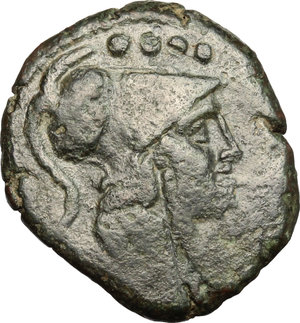obverse: C. Cluvius Saxula.. AE Triens, c. 169-158 BC