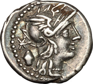 obverse: C. Cassius.. AR Denarius, 126 BC