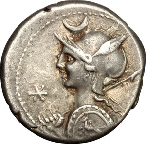 obverse: P. Nerva.. AR Denarius, 113-112 BC
