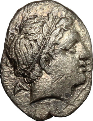 obverse: Central and Southern Campania, Neapolis. AR Obol, c. 320-300 BC