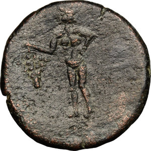 reverse: Augustus (27 BC - 14 AD).. AE 26 mm, Osset mint, Hispania