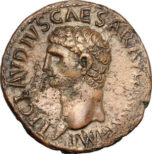 obverse: Claudius (41-54).. AE As, 41-50 AD