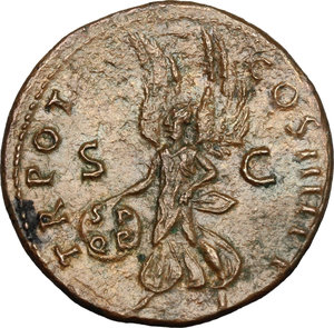 reverse: Trajan (98-117).. AE As, 101-102 AD
