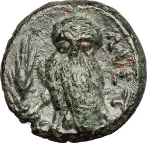 reverse: Southern Lucania, Metapontum. AE 14 mm., c. 225-200 BC