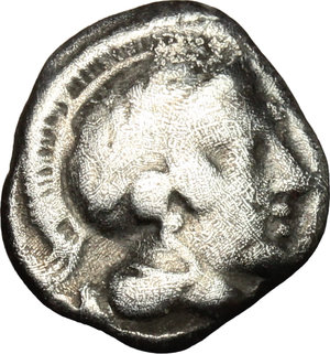 obverse: Southern Lucania, Thurium. AR Diobol, c. 443-400