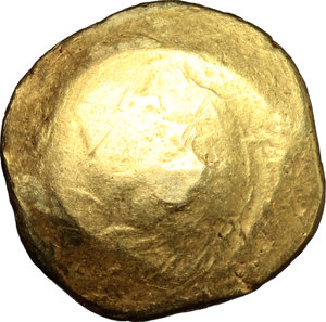 reverse: India.  Yadavas of Devagiri, Ramachandra Deva (1270-1311). Gold padma tanka