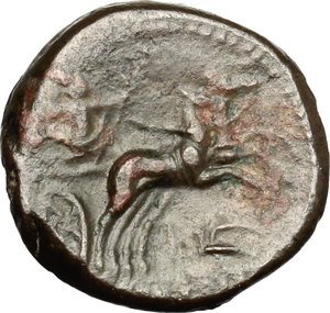 reverse: Bruttium, The Brettii. AE Half, c. 214-211 BC. Fourth coinage