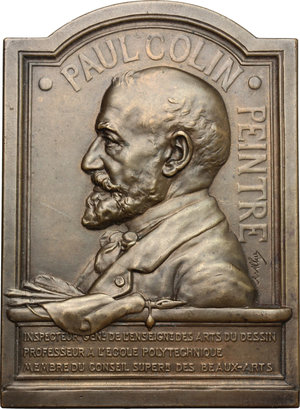 obverse: France.  Paul Alfred Colin (1838-1916).. Plaquette