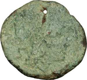 obverse: Coastal Etruria, Populonia. AE Sextans, late 3rd cent. BC
