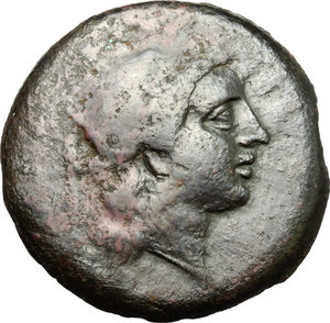 obverse: Bruttium, Locri. AE, 287-278 BC