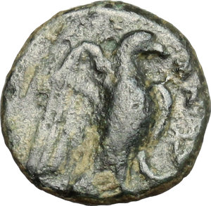 reverse: Bruttium, Locri. AE, 4th century BC