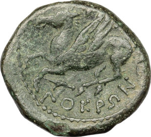 reverse: Bruttium, Locri. AE, 300-286 BC