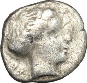 obverse: Bruttium, Terina. AR Drachm, c. 300 BC