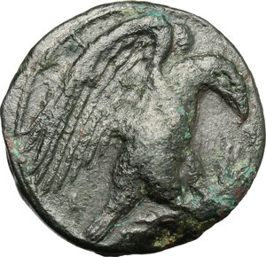 obverse: Akragas. AE Hexas, c. 406 BC