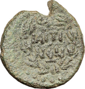 reverse: Iaitos.  Roman Rule. AE, after 241 BC