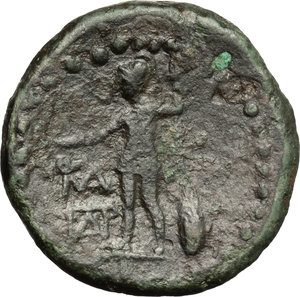 reverse: Panormos.  Roman Rule. AE, after 241 BC