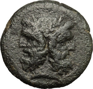 obverse: Panormos.  Roman Rule. AE, after 241 BC
