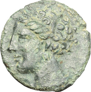 obverse: Punic Sicily. AE, 325-275 BC