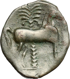 reverse: Punic Sicily. AE, 3rd century BC