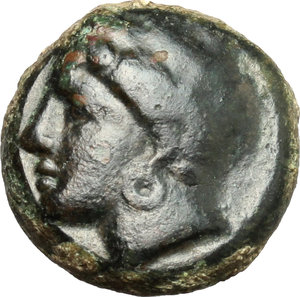 obverse: Punic Sicily. AE, 3rd century BC