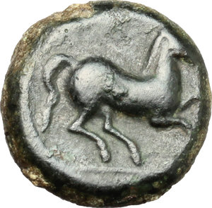 reverse: Punic Sicily. AE, 3rd century BC